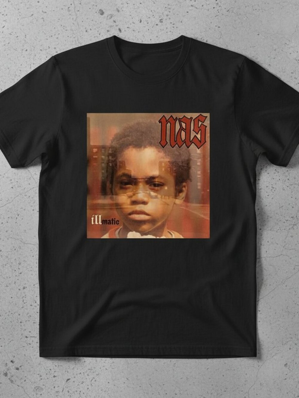 Nas Illmatic Inspired Graphic T-Shirt – Vintage Hip Hop Rap Album Tee
